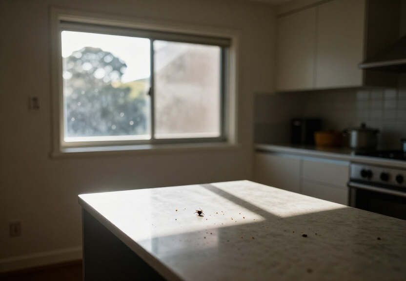 Ant trail in a Chipping Norton kitchen before treatment